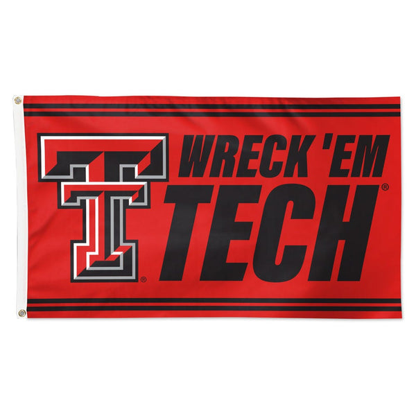 Texas Tech Red Raiders SLOGAN Flag - Deluxe 3' X 5'