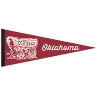 Wholesale-Oklahoma Sooners MASCOT Premium Pennant 12" x 30"