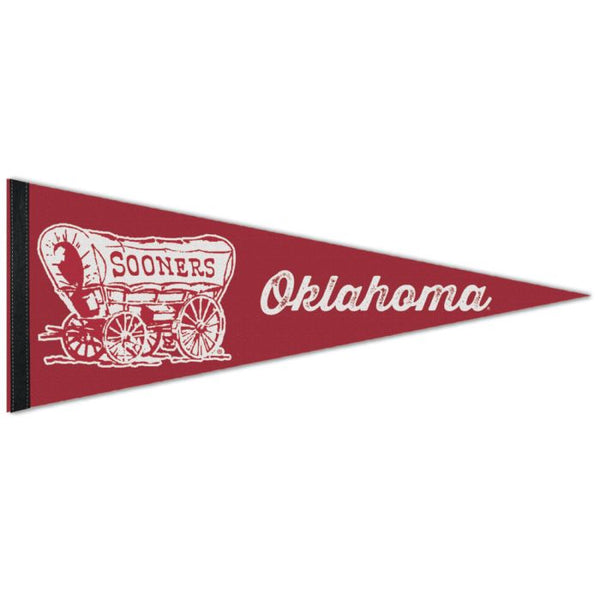 Wholesale-Oklahoma Sooners MASCOT Premium Pennant 12" x 30"