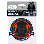 Houston Astros / Star Wars Darth vader Perfect Cut Color Decal 4" x 4"