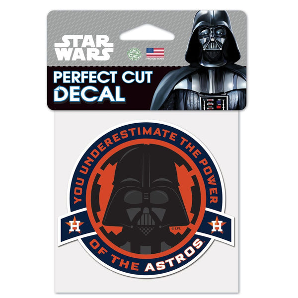 Houston Astros / Star Wars Darth vader Perfect Cut Color Decal 4" x 4"