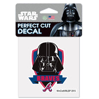 Atlanta Braves / Star Wars Darth Vader Perfect Cut Color Decal 4" x 4"