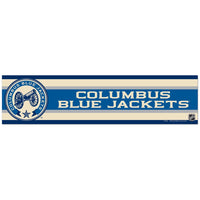Columbus Blue Jackets 3rd Jersey Logo Bumper Strip 3" x 12"