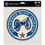 Columbus Blue Jackets 3rd Jersey Logo Perfect Cut Color Decal 8" x 8"