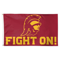 Wholesale-USC Trojans SLOGAN Flag - Deluxe 3' X 5'