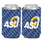 Wholesale-Angelo State Rams PLAID Can Cooler 12 oz.