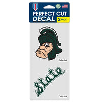 Wholesale-Michigan State Spartans /College Vault Perfect Cut Decal One 4"x8" Decal