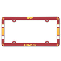 Wholesale-USC Trojans Lic Plate Frame Full Color