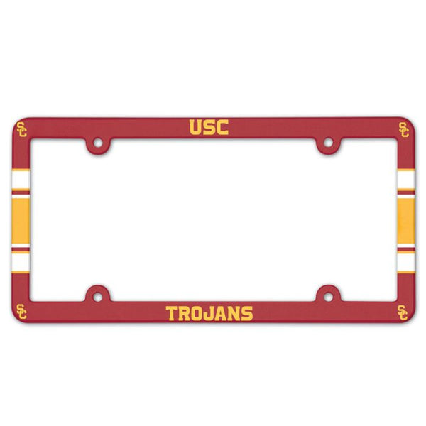 Wholesale-USC Trojans Lic Plate Frame Full Color