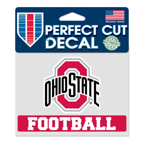 Wholesale-Ohio State Buckeyes FOOTBALL Perfect Cut Color Decal 4.5" x 5.75"