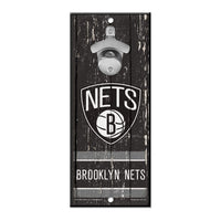 Brooklyn Nets Bottle Opener Sign 5x11