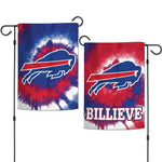 Buffalo Bills Tie Dye Garden Flags 2 sided 12.5" x 18"