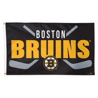 Boston Bruins stick Flag - Deluxe 3' X 5'