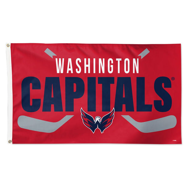 Washington Capitals stick Flag - Deluxe 3' X 5'