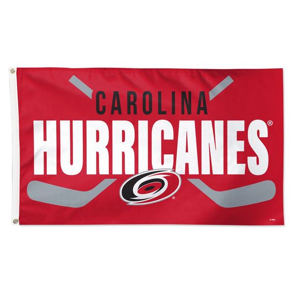 Carolina Hurricanes stick Flag - Deluxe 3' X 5'