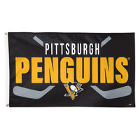 Pittsburgh Penguins stick Flag - Deluxe 3' X 5'