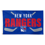 New York Rangers stick Flag - Deluxe 3' X 5'