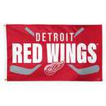 Detroit Red Wings stick Flag - Deluxe 3' X 5'