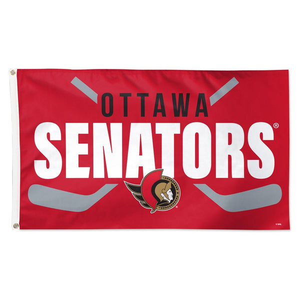 Ottawa Senators stick Flag - Deluxe 3' X 5'