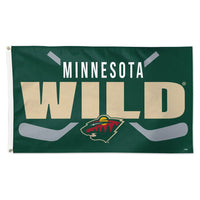 Minnesota Wild stick Flag - Deluxe 3' X 5'