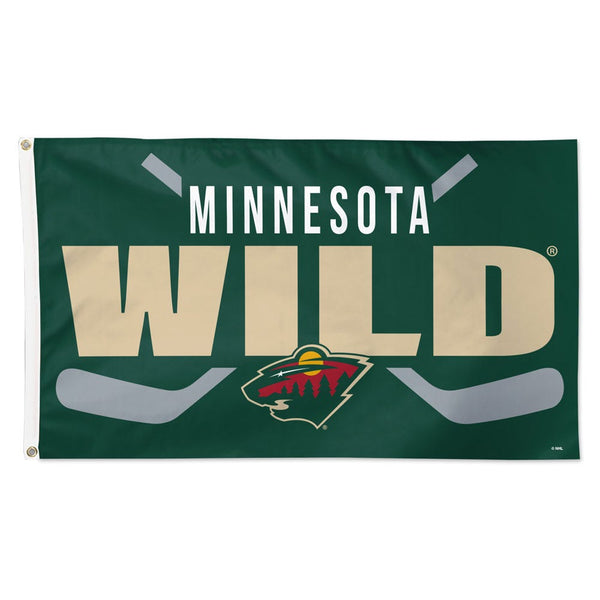 Minnesota Wild stick Flag - Deluxe 3' X 5'