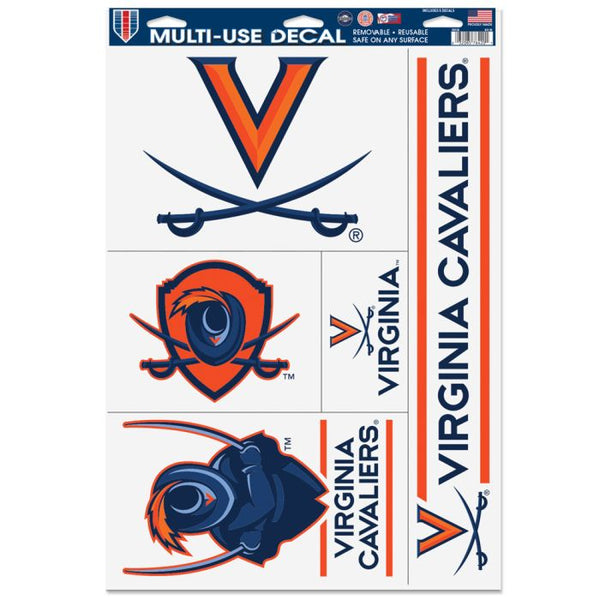 Wholesale-Virginia Cavaliers Multi Use Decal 11" x 17"