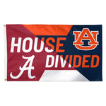 Alabama Crimson Tide / Auburn Tigers house divided Flag - Deluxe 3' X 5' NCAA Rivalry