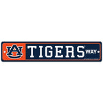 Auburn Tigers Street / Zone Sign 3.75" X 19"