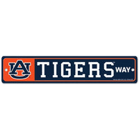 Wholesale-Auburn Tigers Street / Zone Sign 3.75" X 19"