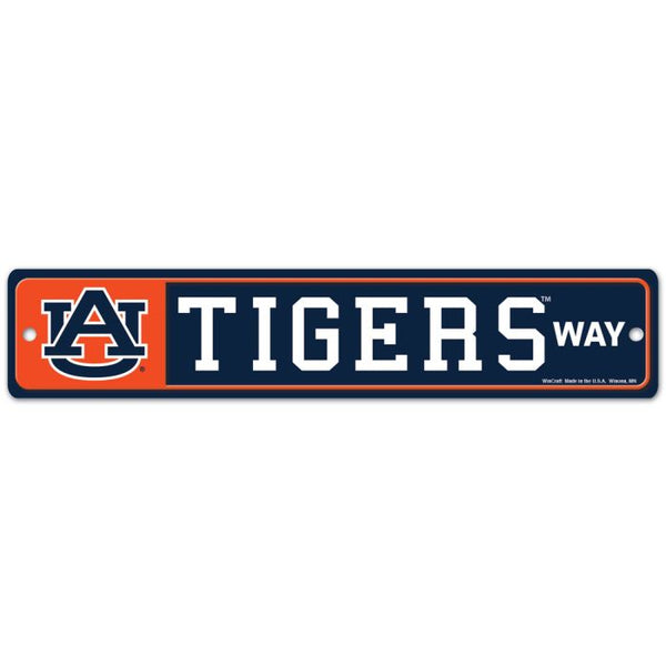 Auburn Tigers Street / Zone Sign 3.75" X 19"