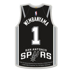 San Antonio Spurs Collector Pin Jewelry Card Victor Wembanyama