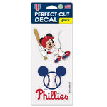 Philadelphia Phillies / Disney Perfect Cut Decal Set of two 4"x4"