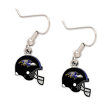 Baltimore Ravens Helmet Earrings Jewelry Card