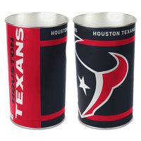 Houston Texans Wastebasket - tapered 15"H