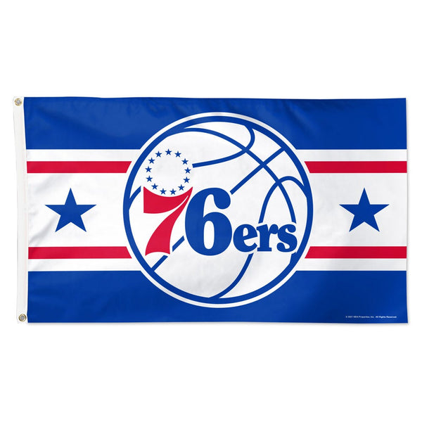 Philadelphia 76ers H STRIPE Flag - Deluxe 3' X 5'