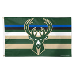 Milwaukee Bucks H STRIPE Flag - Deluxe 3' X 5'