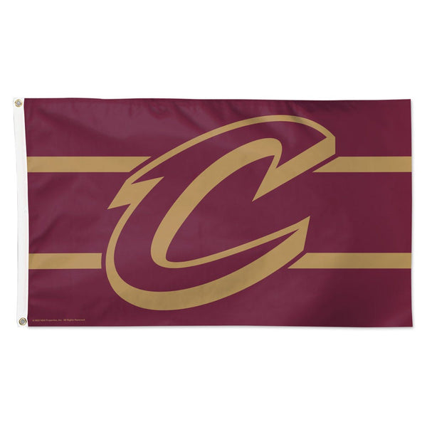 Cleveland Cavaliers horizontal Stripe Flag - Deluxe 3' X 5'