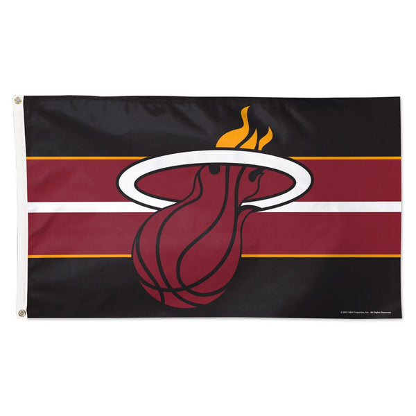 Miami Heat H STRIPE Flag - Deluxe 3' X 5'