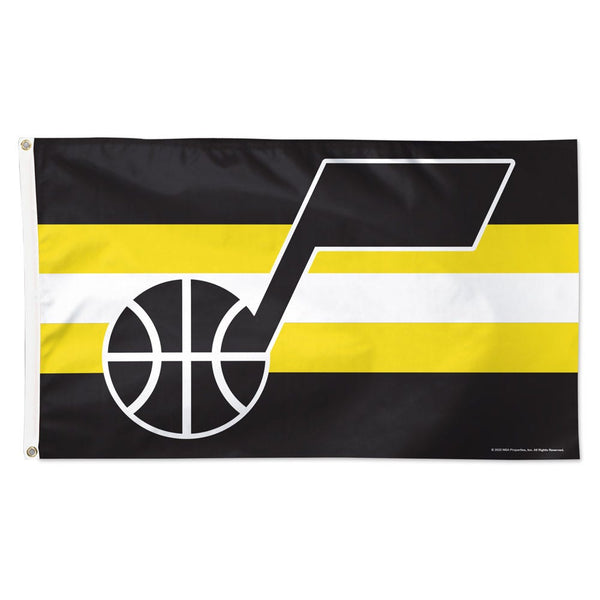 Utah Jazz Horizontal  stripe Flag - Deluxe 3' X 5'