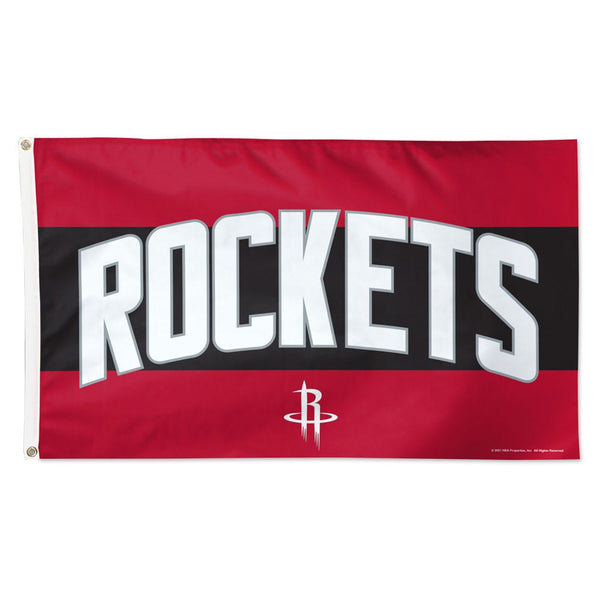 Houston Rockets H STRIPE Flag - Deluxe 3' X 5'