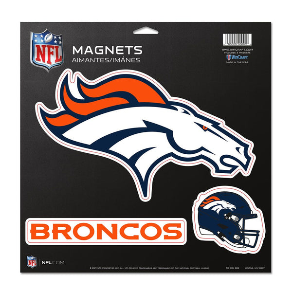 Denver Broncos Vinyl Magnet 11" x 11"