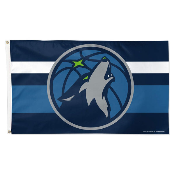 Minnesota Timberwolves H STRIPE Flag - Deluxe 3' X 5'