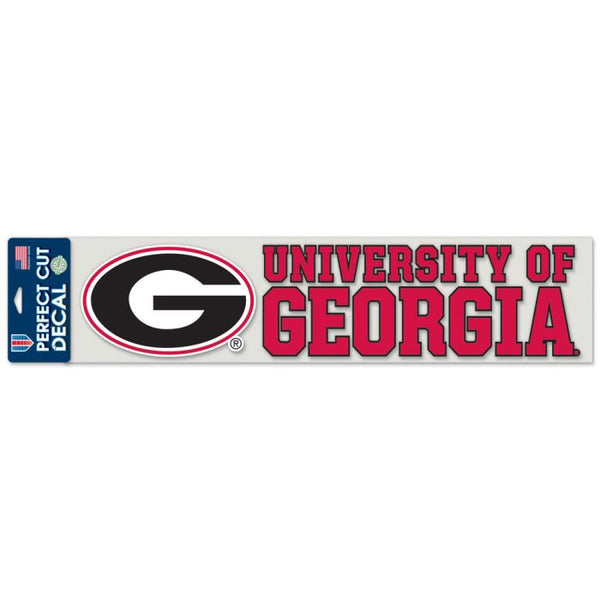 Wholesale-Georgia Bulldogs Perfect Cut Decals 4" x 17"