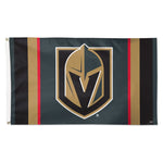 Vegas Golden Knights V STRIPE BLACK Flag - Deluxe 3' X 5'