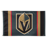 Vegas Golden Knights V STRIPE BLACK Flag - Deluxe 3' X 5'