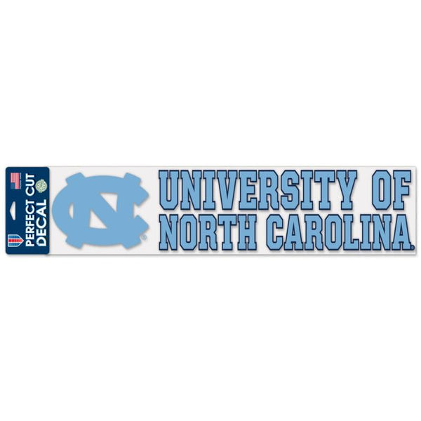 Wholesale-North Carolina Tar Heels Perfect Cut Decals 4" x 17"