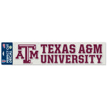 Texas A&M Aggies Perfect Cut Decals 4" x 17"