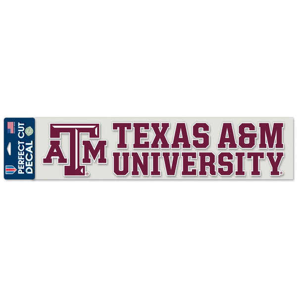 Texas A&M Aggies Perfect Cut Decals 4" x 17"