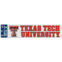 Wholesale-Texas Tech Red Raiders Perfect Cut Decals 4" x 17"