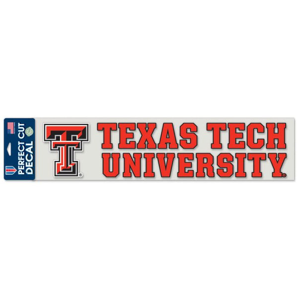 Wholesale-Texas Tech Red Raiders Perfect Cut Decals 4" x 17"